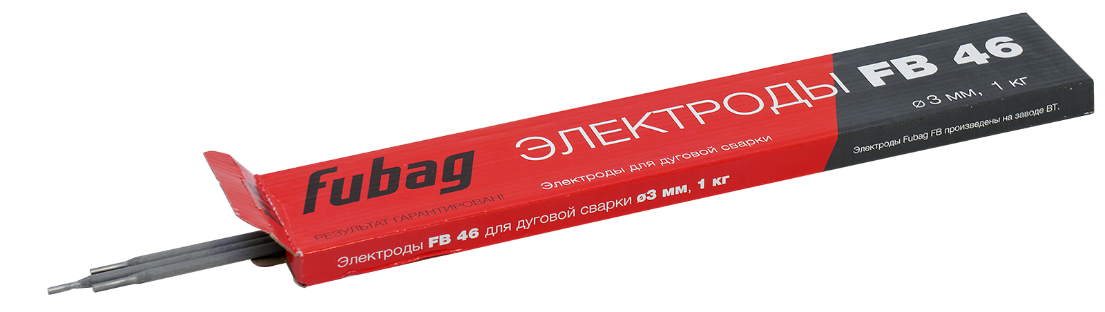 FUBAG Электрод сварочный с рутилово-целлюлозным покрытием FB 46 D3.0 мм (пачка 1 кг)