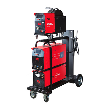 Сварочный полуавтомат_XMIG 500T DW PULSE (31399) + Подающий механизм_DRIVE XMIG DW PULSE (31400) + Горелка FB 550W 3m (31652) + Блок жидкостного охлаждения Cool XMIG (31791) + Шланг-пакет 5 метров 95мм2 14 pol с жидкостным охлаждением (641378) + Тележка_д