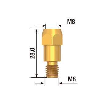 Адаптер контактного наконечника M8*28 мм (5 шт.)