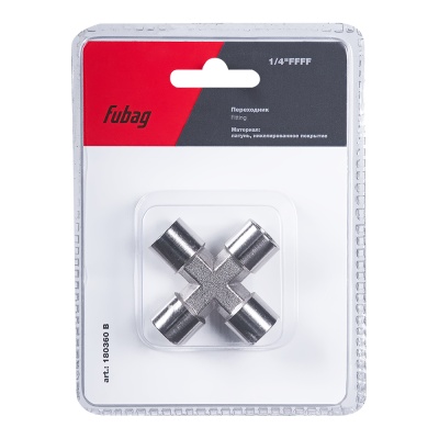Переходник 1/4"FFFF_блистер 1 шт