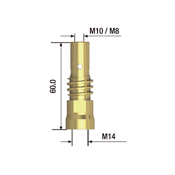 Адаптер контактного наконечника M10х60 мм (1 шт.)