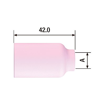 FUBAG Сопло керамическое для газовой линзы №6L ф10 FB TIG 17-18-26 (10 шт.)