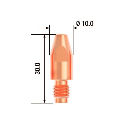 FUBAG Контактный наконечник M8х30 мм ECU D=2.0 мм  (25 шт.)