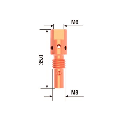 FUBAG Адаптер контактного наконечника M8*28 мм (5 шт.)